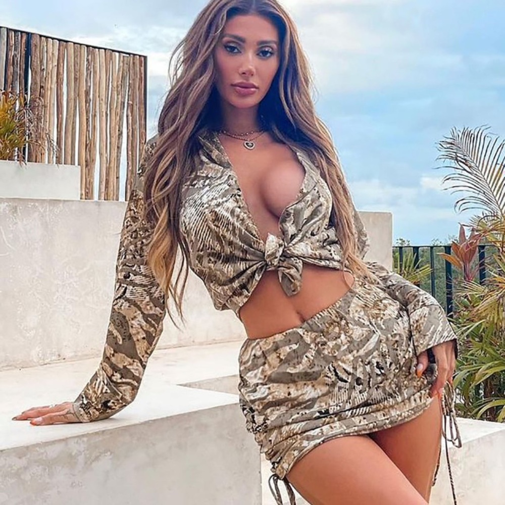 So Conceited Satin Two Piece
